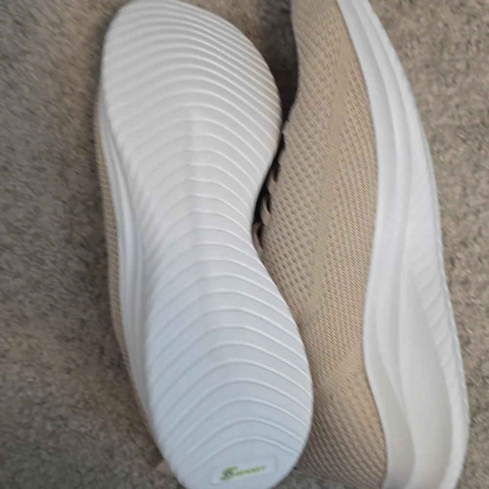 Skechers Light Tan Knit Sneakers - Picture 2 of 3